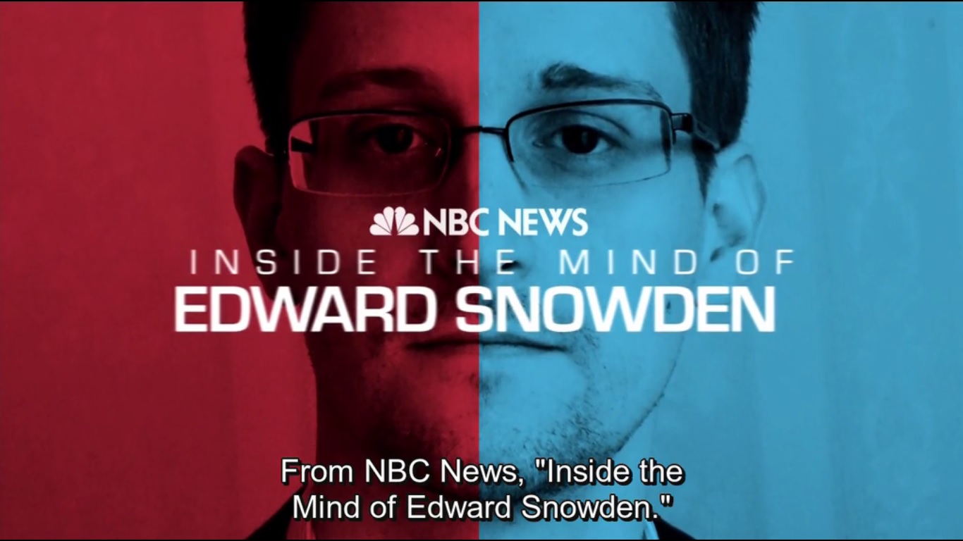 NSBC INSIDE THE MIND OF EDWARD SNOWDEN - 2014 - REMOTE NEURAL MONITORING?